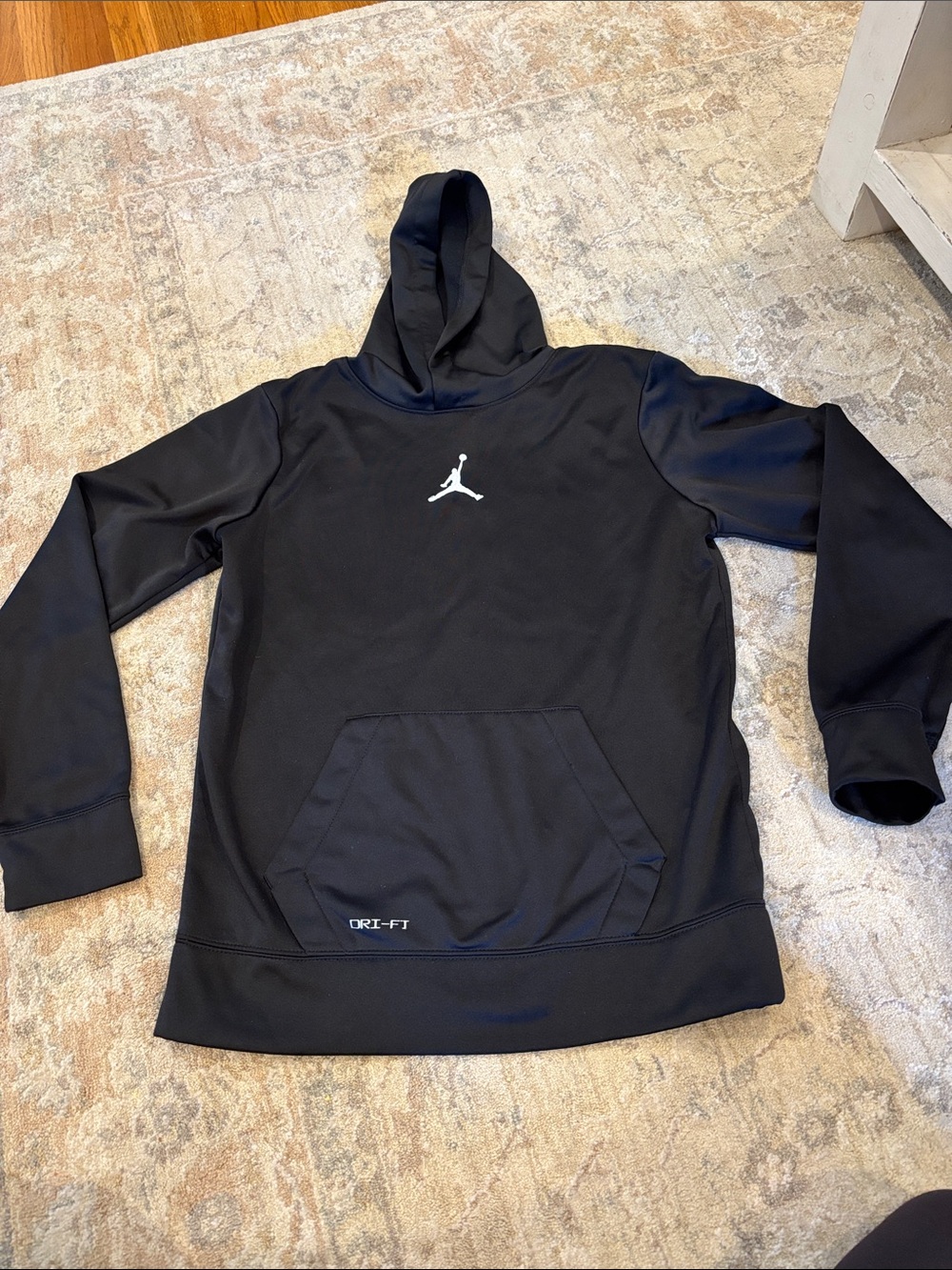 Boys JORDAN Black Dri-FIT Pullover Hoodie